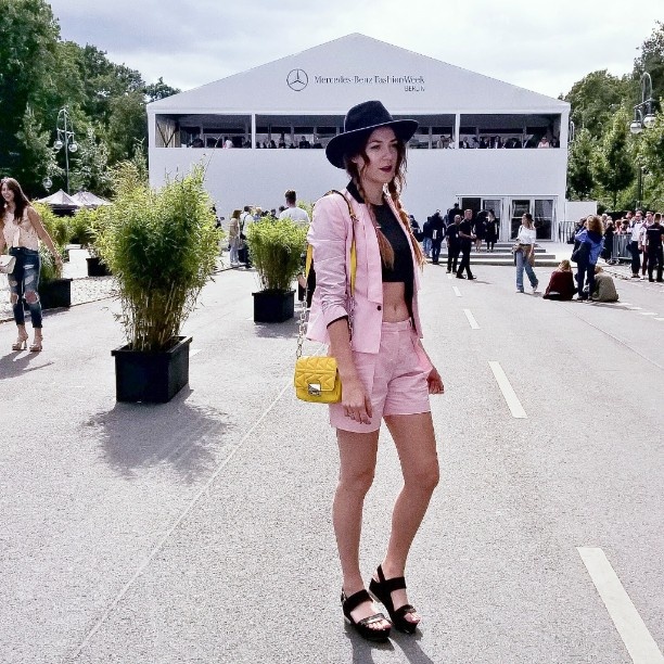 Total Look Karl Lagerfeld Melanie Suit, Karl lagerfeld pink suit melanie
